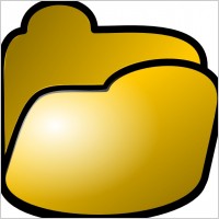 Open Folder Icon clip art