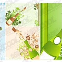 Open the champagne moment with the tread pattern vector material