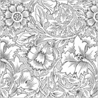 Ornate flower pattern