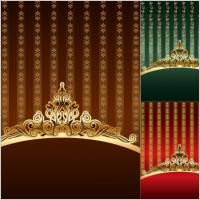 ornate gold pattern vector