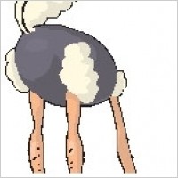 Found some Free vector relate (ostrich with head in sand cartoon) in