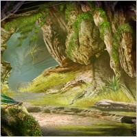 outside the cave high-definition layered psd