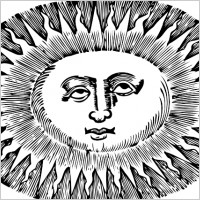 Oval Sun clip art