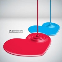 paint drip shape design background vector 2