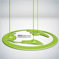 paint drip shape design background vector 4