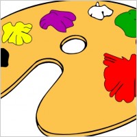 Painter Color Palette clip art