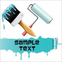 painting paint brushes vector