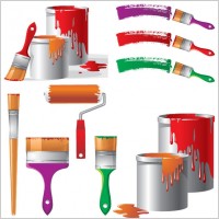 painting theme vector