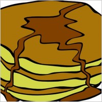 Pan Cakes clip art