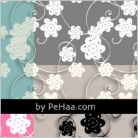 Paper flowers pattern