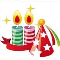 Party hat candles