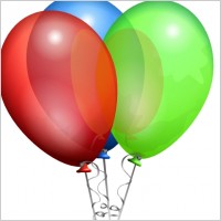 Party Helium Balloons clip art