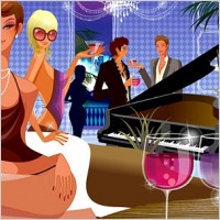 party of handsome and beautiful vector 3