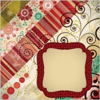 patchwork pattern background 04 vector