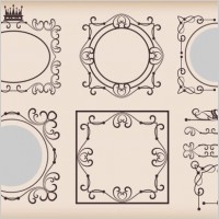 pattern border 02 vector