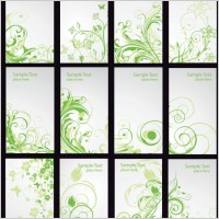 pattern card template vector fashion