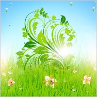 pattern of green grass 02 vector