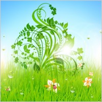 pattern of green grass 04 vector