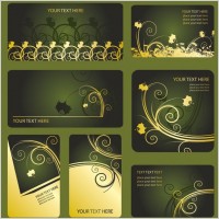 patterns card template vector