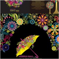 patterns consisting of colorful vector graphic