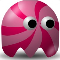 Pcman Game Baddie Candy clip art