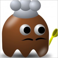 Pcman Game Baddie Chef clip art