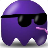 Pcman  Game Baddie Sunglasser clip art