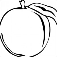 Peach Apple clip art