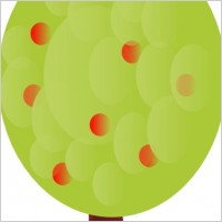 Peileppe Red Fruit Tree clip art
