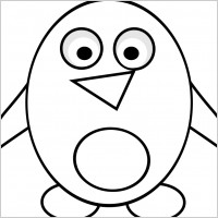 Penguin Line Art
