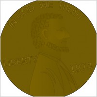 Penny Front clip art