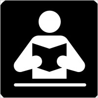 Person Reading Book clip art