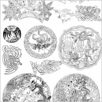 phoenix pattern vector artwork 5