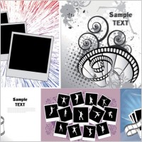 photographic film theme vector