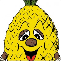 Pineapple Head clip art