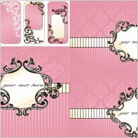 pink background pattern vector