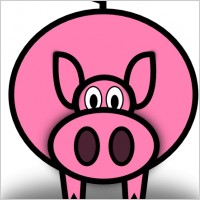 Pink Pig clip art