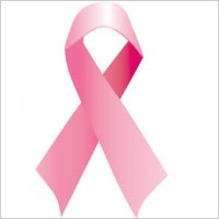 Pink ribbon vector