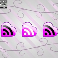  Pink Vector RSS Icons