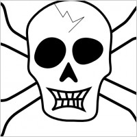 Pirate Skull And Bones clip art