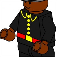 Pitr Lego Town Fireman clip art