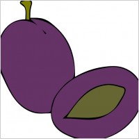 Plum Fruit Food clip art