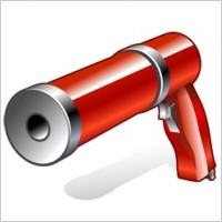 pneumatic caulking gun