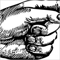 Pointing Hand clip art