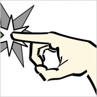 Pointing Hand clip art