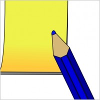 Post It Paper Pen clip art
