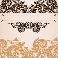 Practical fashion exquisite lace pattern vector material