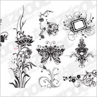 Practical fashion pattern vector material