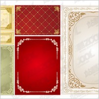 Practical lace border vector material-1