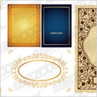 Practical lace border vector material-2